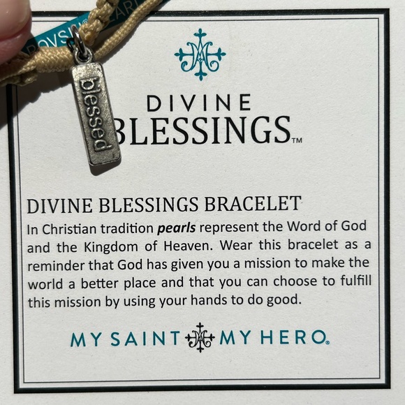My Saint My Hero Divine Blessings Bracelet NWOT - Picture 5 of 6
